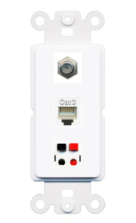 COAX PHONE SPEAKER Wall Plate [White]
