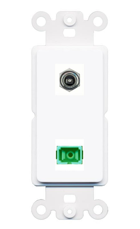 DC-POWER SC-APC-SX Rocker Insert Module Wall Plate [White]
