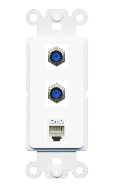 2 F81 PHONE Wall Plate [White]