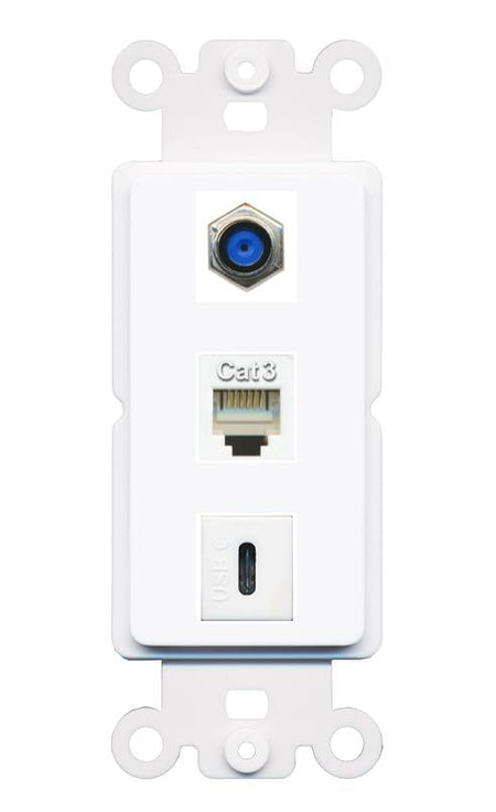 F81 PHONE USBC Wall Plate [White]