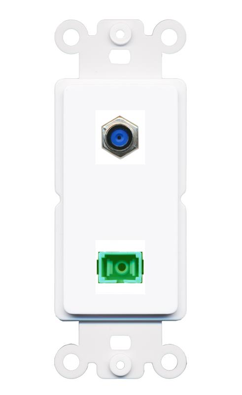 F81 SC-APC-SX Rocker Insert Module Wall Plate [White]