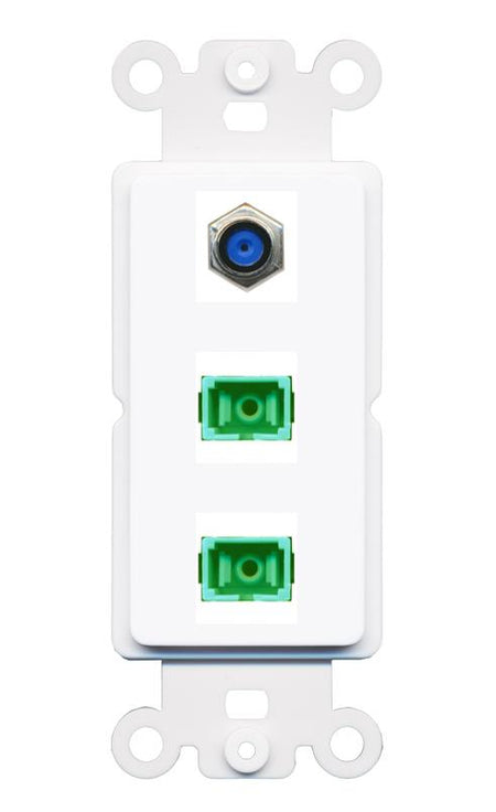 F81 2 SC-APC-SX Wall Plate [White]