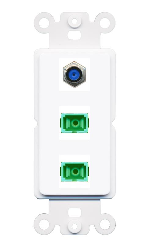 F81 2 SC-APC-SX Wall Plate [White]