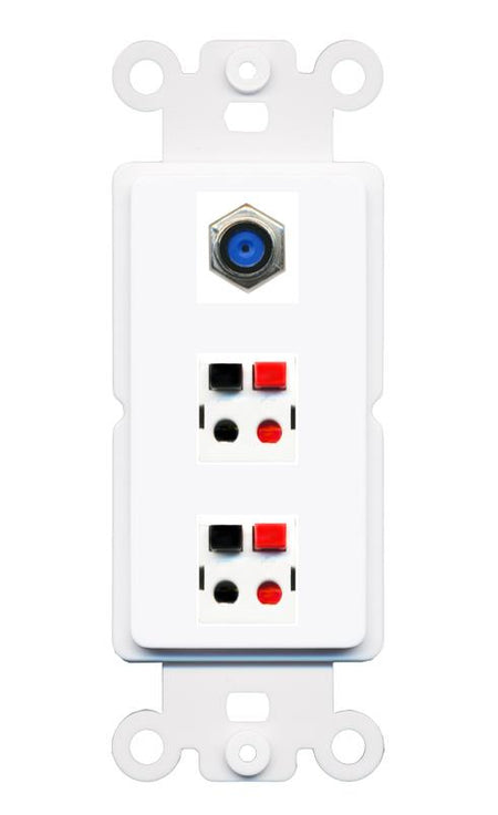 F81 2 SPEAKER Wall Plate [White]