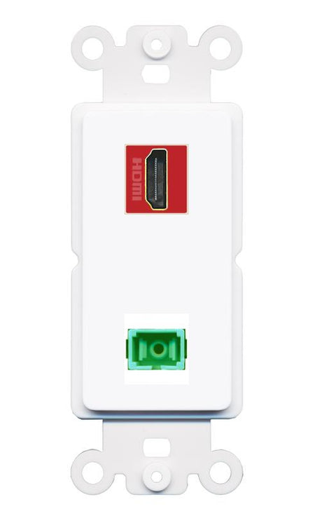 HDMI-RED SC-APC-SX Rocker Insert Module Wall Plate [White]
