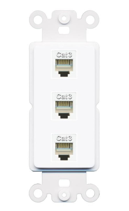 3 PHONE Wall Plate [White]
