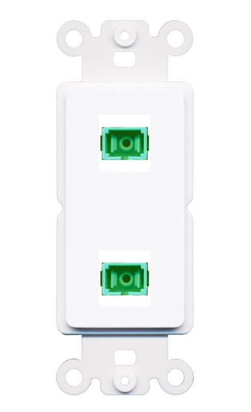 2 SC-APC-SX Rocker Insert Module Wall Plate [White]