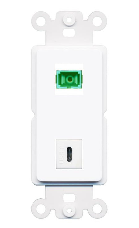 SC-APC-SX USBC Rocker Insert Module Wall Plate [White]