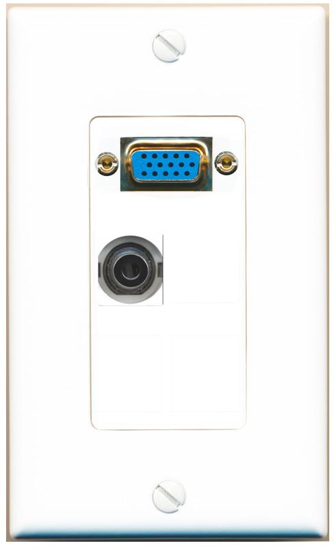 1 3.5mm Wall Plate [White]