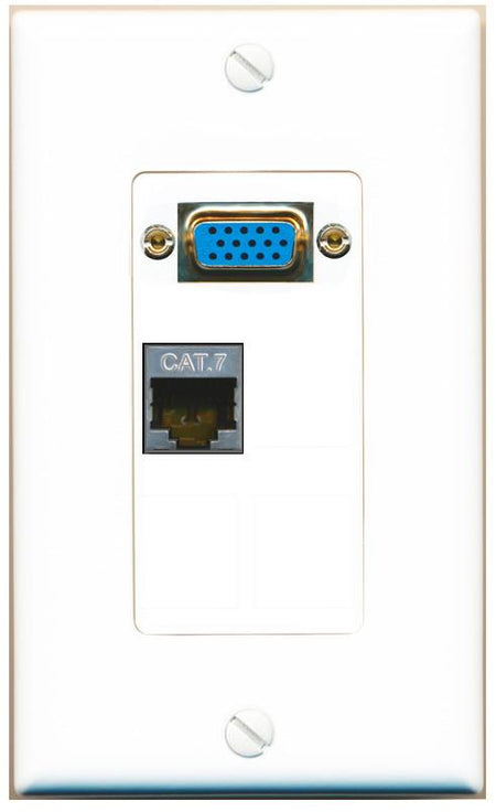 1 CAT7 Wall Plate [White]