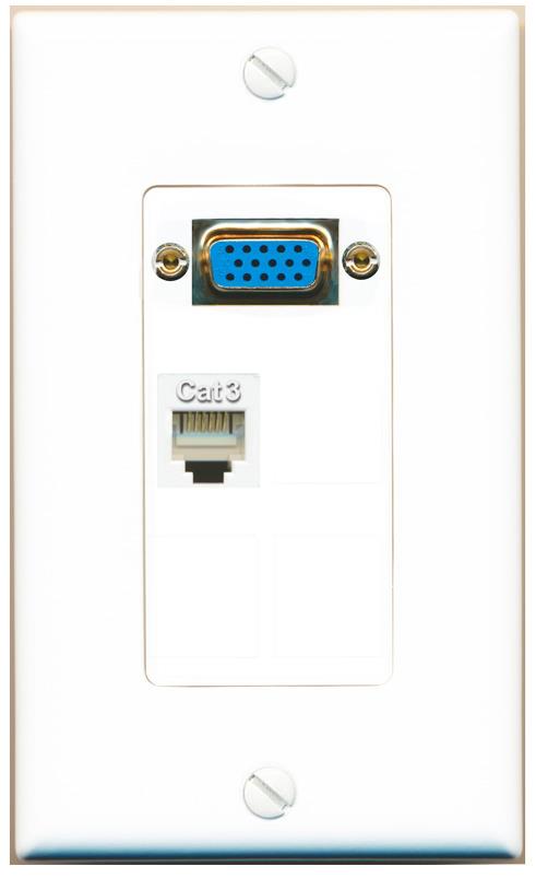 1 PHONE Wall Plate [White]