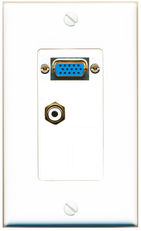 1 RCA-WHITE Wall Plate [White]