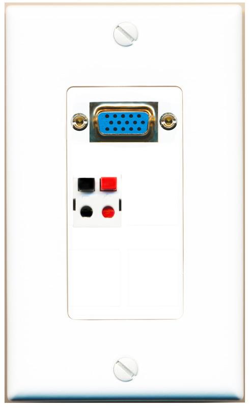 1 SPEAKER Wall Plate [White]
