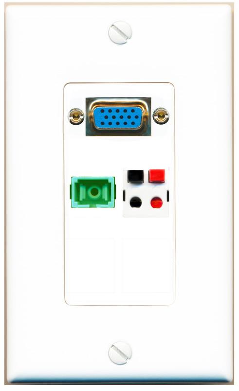 1 SC-APC-SX 1 SPEAKER Wall Plate [White]