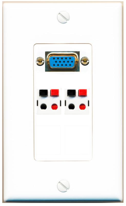2 SPEAKER Wall Plate [White]