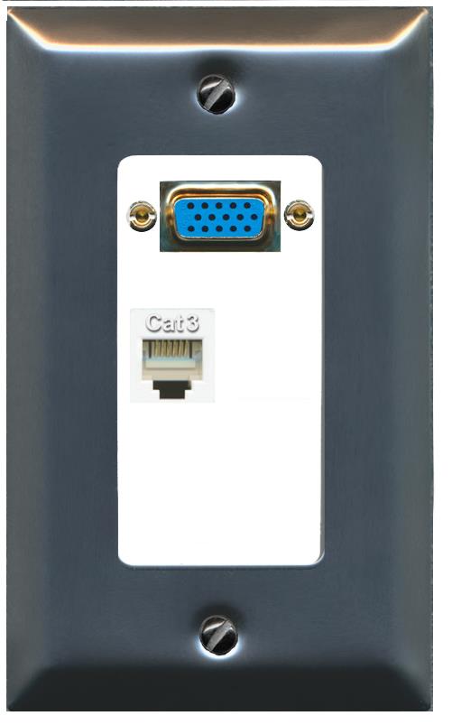 1 PHONE Wall Plate [White]