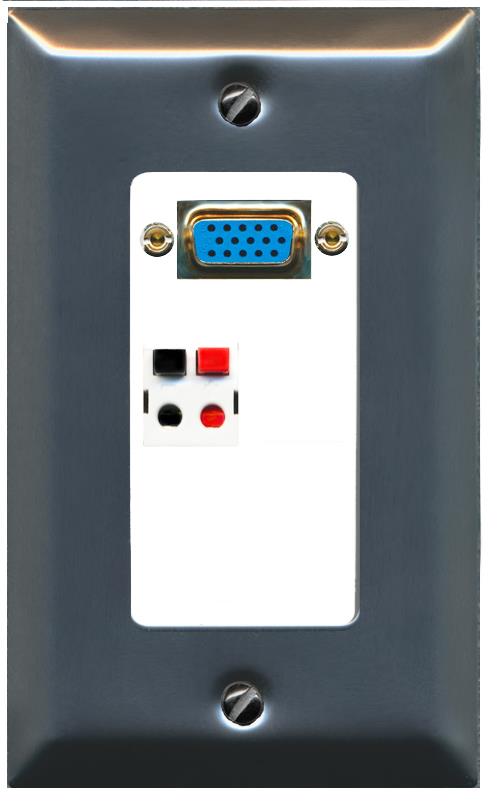 1 SPEAKER Wall Plate [White]
