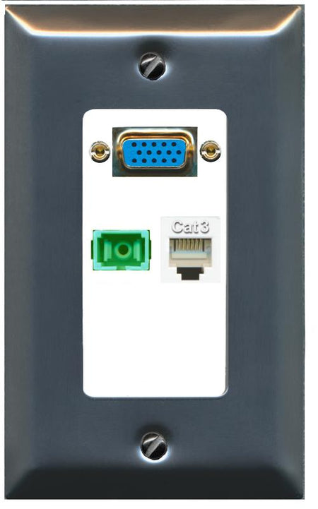 1 PHONE 1 SC-APC-SX Wall Plate [White]