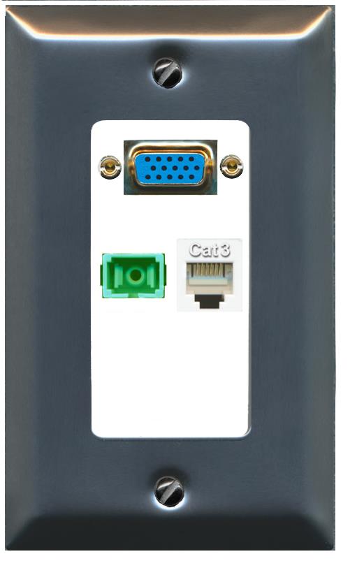 1 PHONE 1 SC-APC-SX Wall Plate [White]