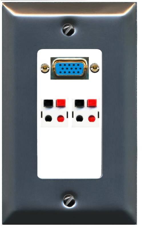 2 SPEAKER Wall Plate [White]