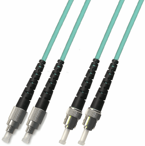 1000M FC-ST Duplex Multimode Fiber Optic Cable 50/125 10 Gigabit Armored (10GB)