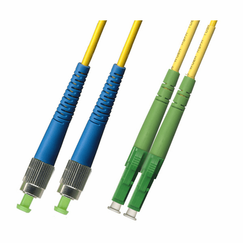 1000M FC UPC to LC APC Duplex Singlemode Fiber Optic Cable 9/125