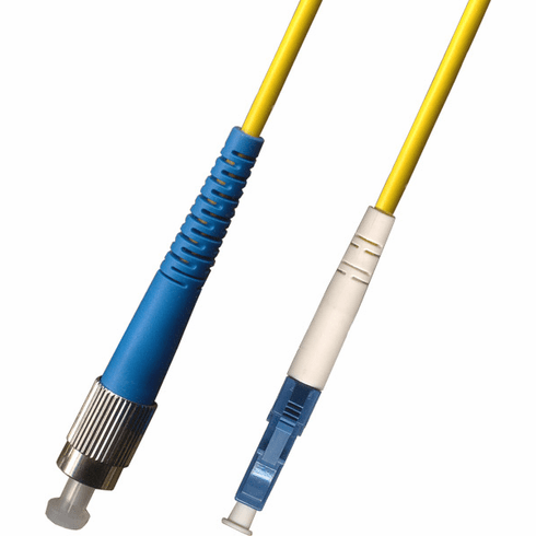 100M FC-LC Simplex Singlemode Fiber Optic Cable 9/125 Plenum