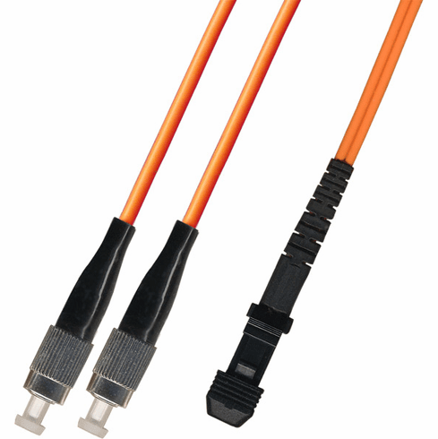 100M FC-MTRJ Duplex Multimode Fiber Optic Cable 62.5/125 Plenum