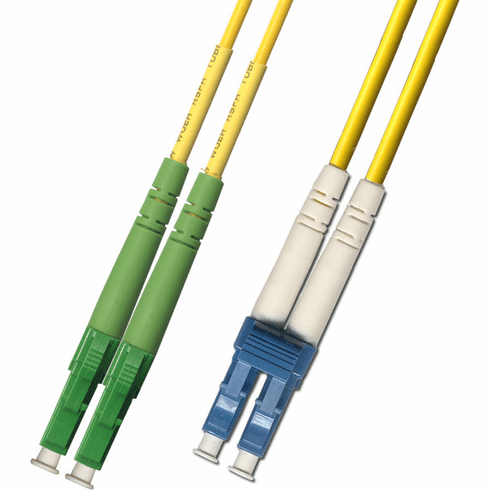 100M LC APC to LC UPC Duplex Singlemode Fiber Optic Cable 9/125