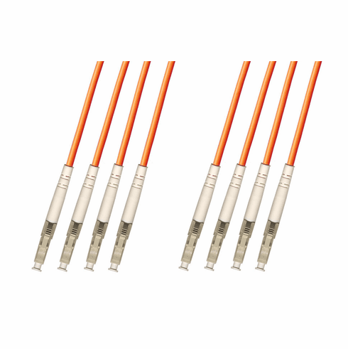 100M LC-LC Multimode Fiber Optic Cable 62.5/125 4-Strand