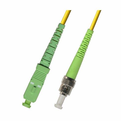 100M SC APC to ST APC Simplex Singlemode Fiber Optic Cable 9/125