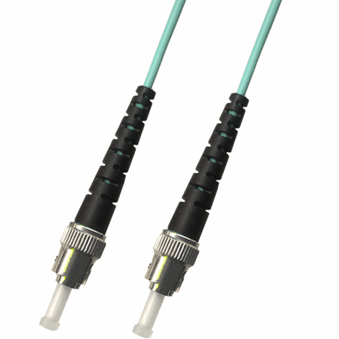 100M ST-ST Simplex Multimode Fiber Optic Cable 50/125 10 Gigabit Armored (10GB)