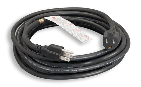 RiteAV Outdoor Heavy-Duty Power Cord Extension, NEMA 5-15P/5-15R 12AWG SJTW 100FT Black