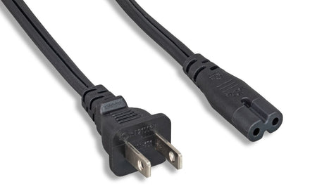 RiteAV US Figure 8 Power Cord, C7/NEMA1-15P N POLARIZED 3FT