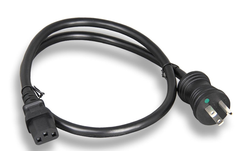 RiteAV Hospital Grade Heavy-Duty Power Cord Black, NEMA 5-15P/C13 14AWG 15A 125V, 6FT