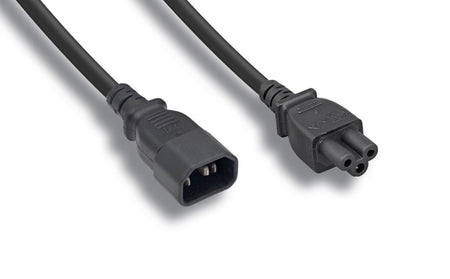 RiteAV MickeyMouse Power Cord, C14/C5 18AWG SPT-2 BLACK, 8FT
