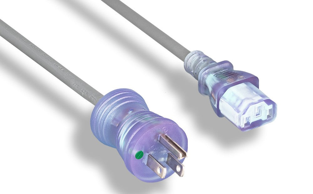 RiteAV Hospital Grade Heavy-Duty Power Cord, NEMA 5-15P / C13 13A 16AWG 125V, 3FT