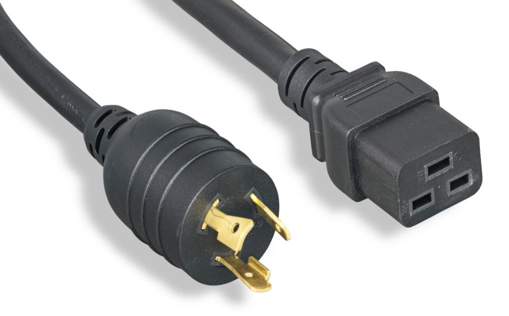 RiteAV Heavy Duty Locking Power Cord L5-20P/C19 12AWG 20A 125V 8FT