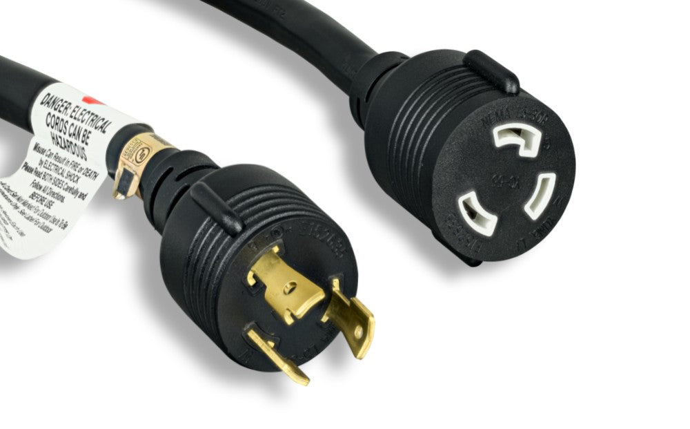 RiteAV Heavy Duty Locking Power Cord L5-30P/R 10AWG 30A 125V 3FT