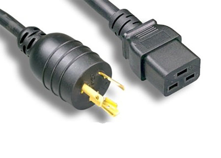 RiteAV Heavy Duty Locking Power Cord L6-20P/C19 12AWG 20A 250V 15FT
