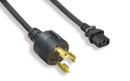 RiteAV Heavy Duty Locking Power Cord L6-30P/C13 14AWG 15A 300V 10FT