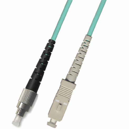 10M FC-SC Simplex Multimode Fiber Optic Cable 50/125 10 Gigabit Plenum (10GB)