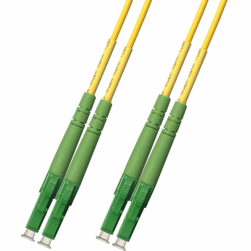 10M LC APC to LC APC Duplex Singlemode Fiber Optic Cable 9/125