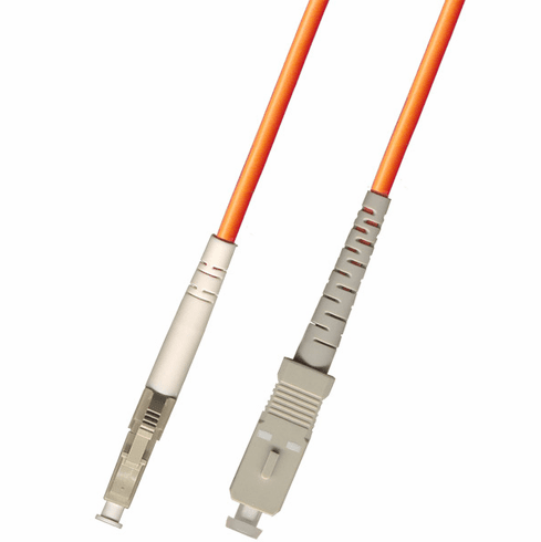 10M LC-SC Simplex Multimode Fiber Optic Cable 50/125 LSZH