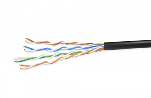 Cat. 5e UTP Solid Ethernet Bulk Cable 350MHz Black