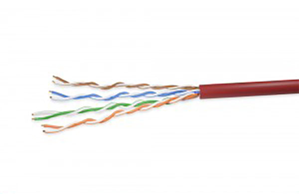 Cat. 5e UTP Solid Ethernet Bulk Cable 350MHz Red