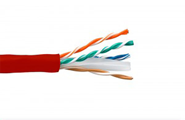 Cat. 6 UTP Stranded Ethernet Bulk Cable 550MHz Red