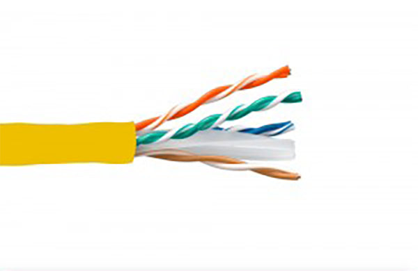 Cat. 6 UTP Stranded Ethernet Bulk Cable 550MHz Yellow