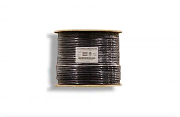 Cat. 6E UTP Solid Direct Burial Outdoor Bulk Cable, Black