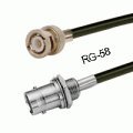 BNC-58 Male to BNC-58 Female Bulkhead 72inch RG-58 Cable
